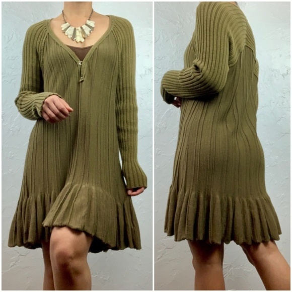 Free People Sweaters - Free People Ribs & Ruffles Boho Peplum Sweater